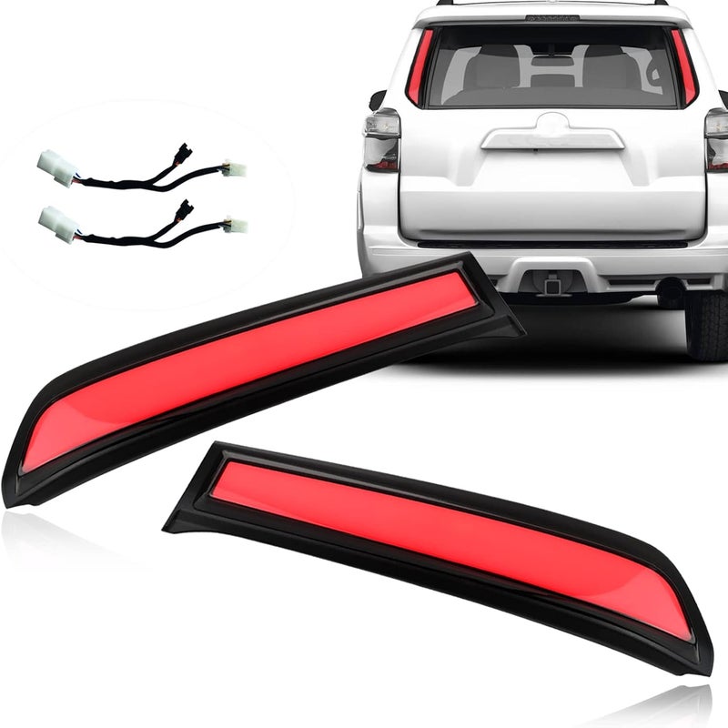 GEEGEETOP Red LED Rear Trunk Pillar Tail Light Column Brake Turn Signal Light Replacement Compatible with Toyota 4Runner 2014-2022 Limited TRD OFF Sport Plug and Play (Tail Light Column) - Image 1